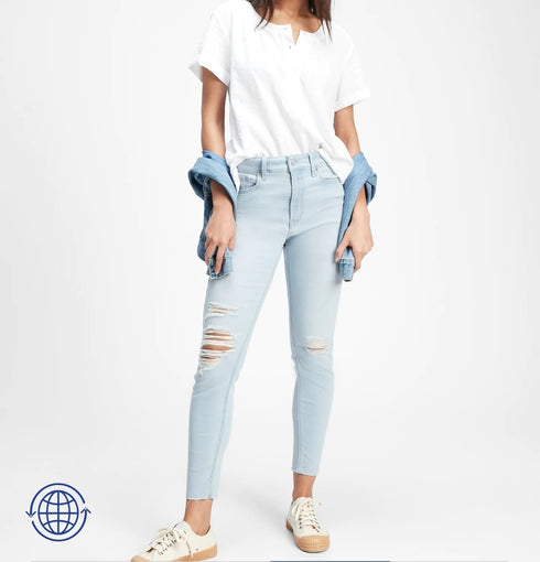 Jeans GAP mujer rasgado